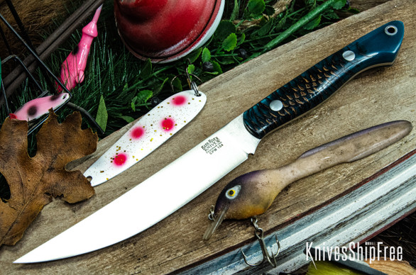 Bark River Knives: Kalahari Mini-Sportsman - CPM 154 - Emerald Pinecone