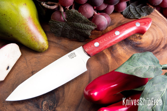 Bark River Knives: Petty Z - CPM-154 - Red Linen Micarta