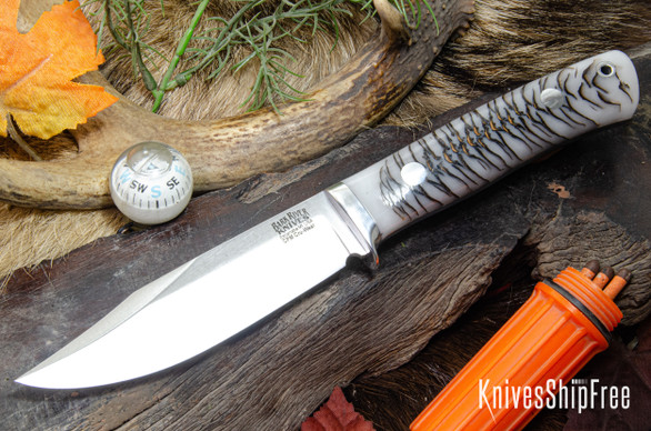 Bark River Knives: Hildi - CPM-CruWear - White Pinecone