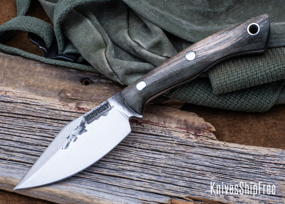 Lon Humphrey Knives: Blacktail - Forged 52100 - Storm Maple - Black Liners - LH22CJ008