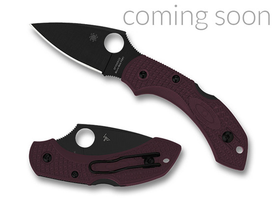 Spyderco: Dragonfly 2 Lightweight - Burgundy Sprint Run - CTS-PD#1 - Black Blade - C28BGBKP2