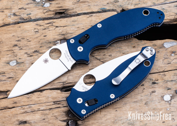Spyderco: Manix 2 - Cobalt Blue G-10 - CPM-SPY27 - C101GPCBL2 