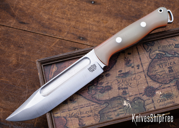 Bark River Knives: Squad Leader II - CPM 3V - Dune G-10 - Orange Liners