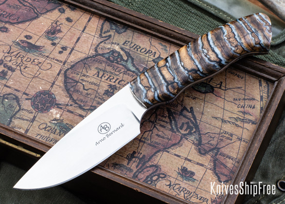 Arno Bernard Knives: Grazer Series Zebra - Mammoth Molar - AB23IJ026