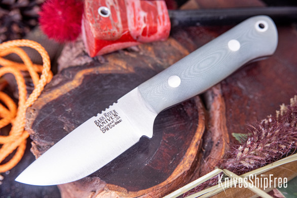 Bark River Knives: Bravo Necker - Cru-Wear - Ghost Green Jade G-10 - Matte