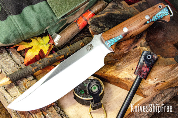Bark River Knives: Bravo Survivor - CPM 3V - Red Texas Fencepost