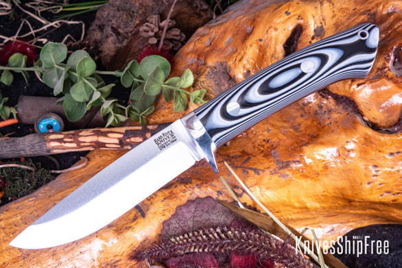 Bark River Knives: Wilderness 5 - CPM CruWear - Midnite Tiger G-10