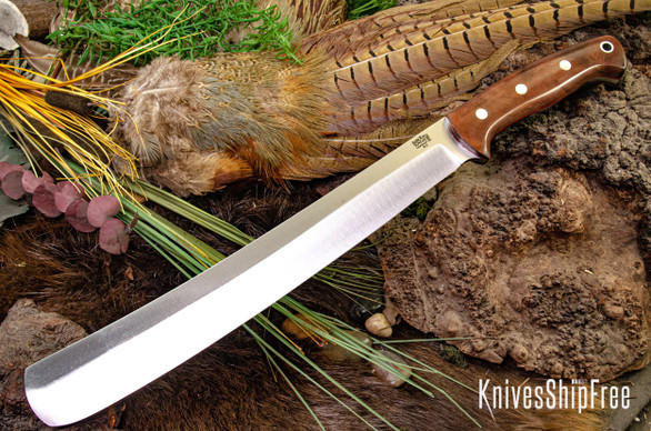 Bark River Knives: Golok II - Eucalyptus Burl - Red Liners #1