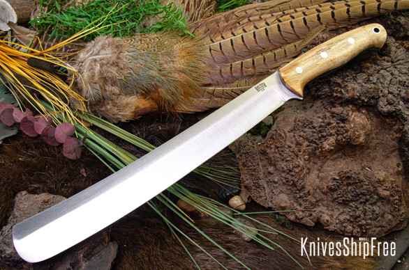 Bark River Knives: Golok II - Spalted Maple Burl - Black Liner