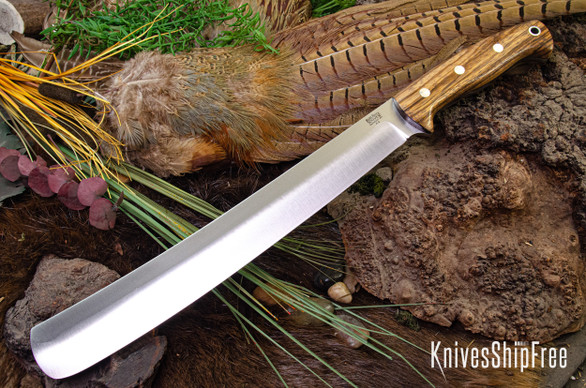 Bark River Knives: Golok II - Zebrawood - Black Liners