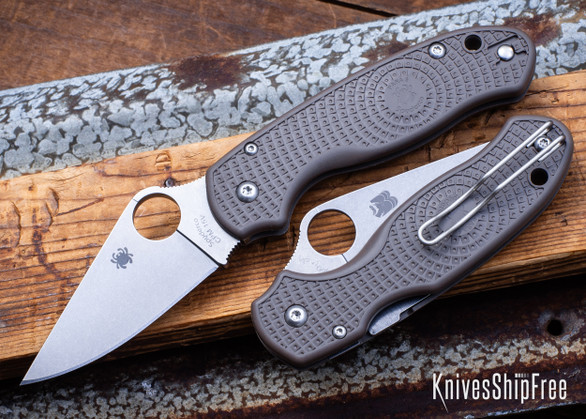 Spyderco: Para 3 Lightweight Sprint Run - Brown FRN - CPM-15V - C223PBN15V