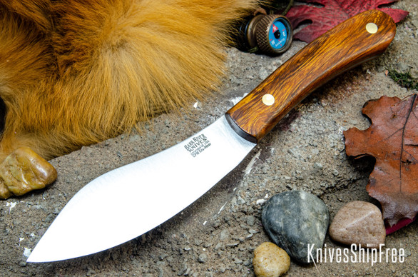 Bark River Knives: Nessmuk - Cru-Wear - Desert Ironwood - Brass Pins #1