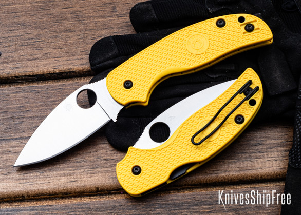 Spyderco: Sage 5 Lightweight Salt - Compression Lock - Yellow FRN - CPM MagnaCut - C123PYL