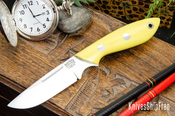 Bark River Knives: Adventurer - CPM 3V - Emergency Yellow G-10