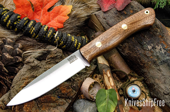 Bark River Knives: Aurora - CPM MagnaCut - American Walnut - Brass Pins #2