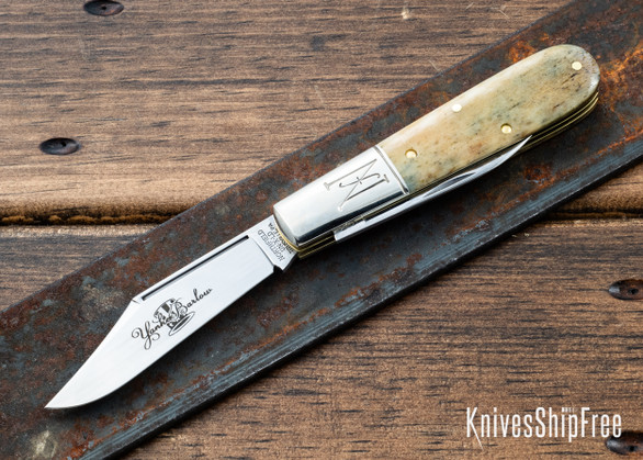 Great Eastern Cutlery: #77 - Northfield UN-X-LD - Yankee Barlow - Dyed Smooth Camel Bone - GX
