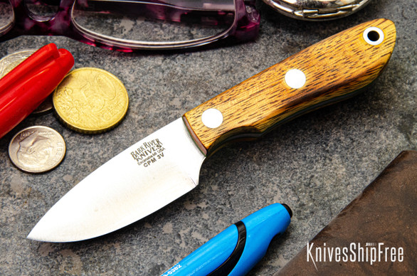 Bark River Knives: PSK - CPM 3V - Osage Orange - Toxic Liners