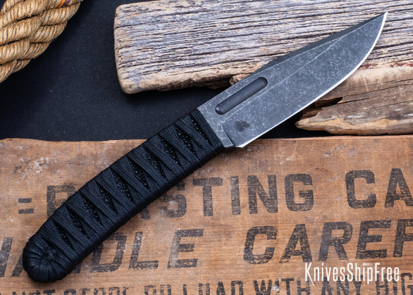 Bradshaw Blades: GTFO Bowie - Black Stingray - Paracord - CPM-S35VN - BB16DK005