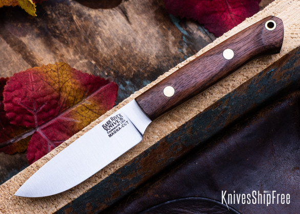 Bark River Knives: Little Creek - MagnaCut - American Walnut - Brass Pins #2