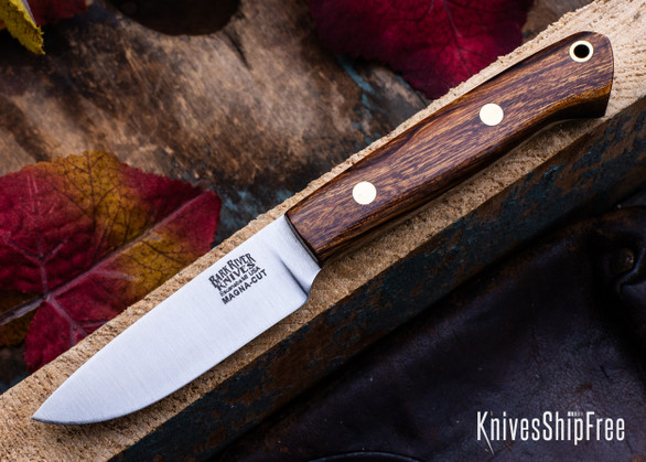 Bark River Knives: Little Creek - MagnaCut - Desert Ironwood - Brass Pins #2