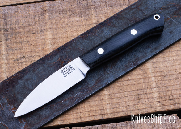 Bark River Knives: Little Carver - MagnaCut - Black Canvas Micarta