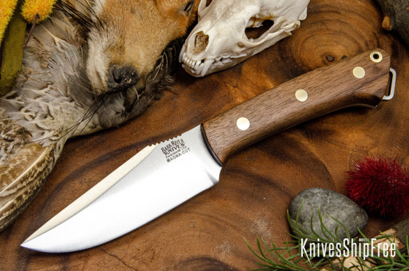 Bark River Knives: Yukon Skinner - MagnaCut - American Walnut - Brass Pins #2