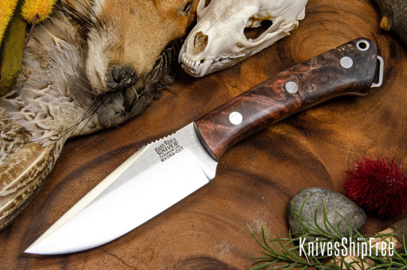 Bark River Knives: Yukon Skinner - MagnaCut - Black & Cherry Maple Burl