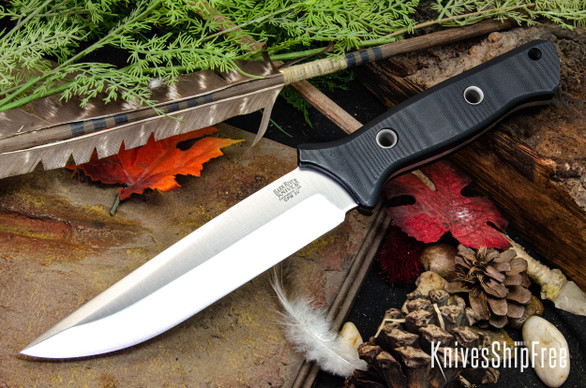 Bark River Knives: Gen 2 Bravo 6 - CPM 3V - Black G-10 - Matte