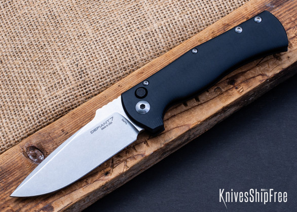 Defiant 7: Eagle Auto - Black Anodized Aluminum - CPM-S45VN