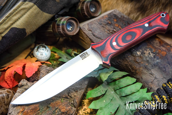 Bark River Knives: Red Flag - MagnaCut - Red & Black Suretouch - Matte - Red Liners