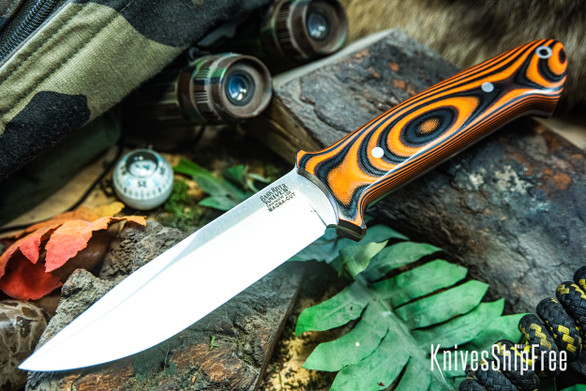 Bark River Knives: Red Flag - MagnaCut - Tigerstripe G-10 - Red Liners