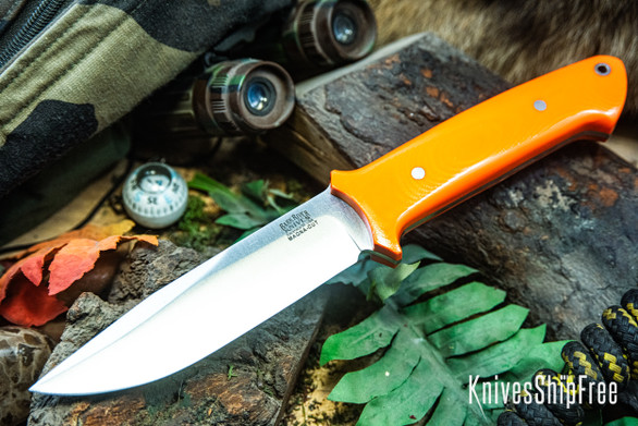 Bark River Knives: Red Flag - MagnaCut - Blaze Orange G-10