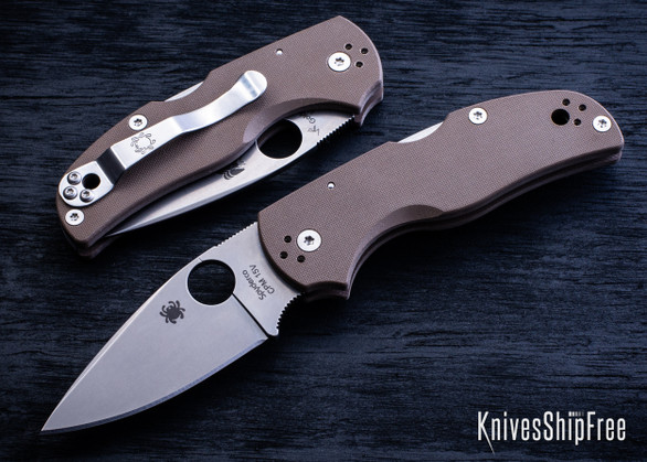 Spyderco: Native 5 Sprint Run - Lockback - Brown G-10 - CPM-15V