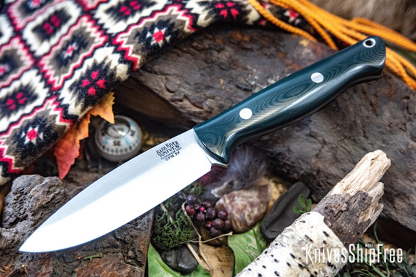 Bark River Knives: UP Gunny 3V - Forest Green G-10