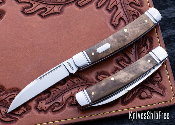 RoseCraft Blades: Mud Creek Congress - Burlwood - D2 Tool Steel