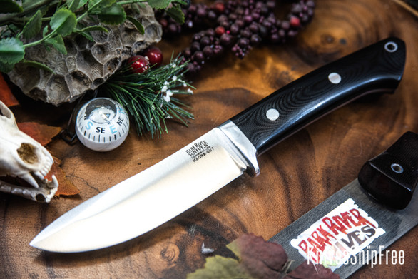 Bark River Knives: Classic Semi Skinner - MagnaCut - Black G-10