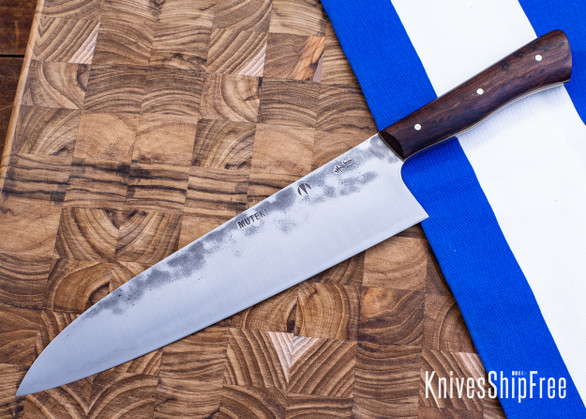 Muteki: 9" Gyuto - Arizona Desert Ironwood - Natural Micarta Liners - Hitachi White #1 Steel - #6242