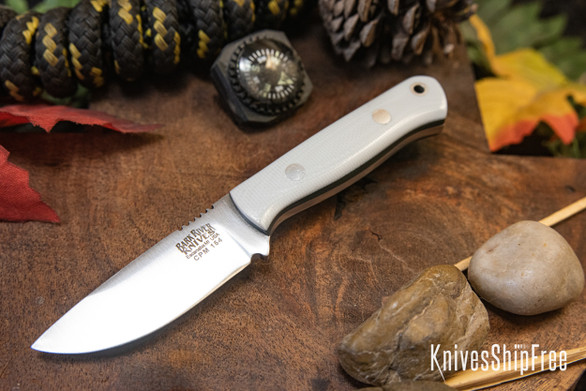 Bark River Knives: Micro Bravo CPM-154 - Battleship Gray G-10 - Glow Liner
