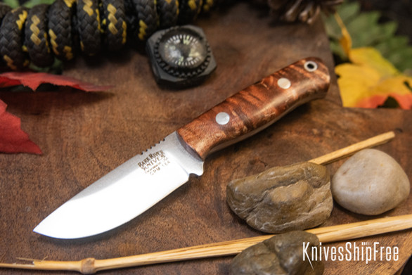 Bark River Knives: Micro Bravo CPM-154 - Russet Maple Burl