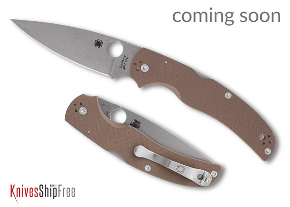 Spyderco: Native Chief Sprint Run - Lockback - Brown G-10 - CPM 15V