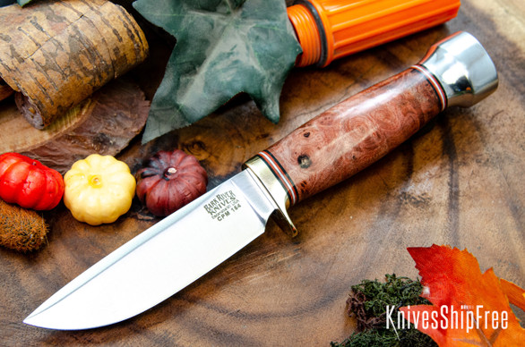 Bark River Knives: Mini Manitou - CPM-154 - Cherry Maple Burl