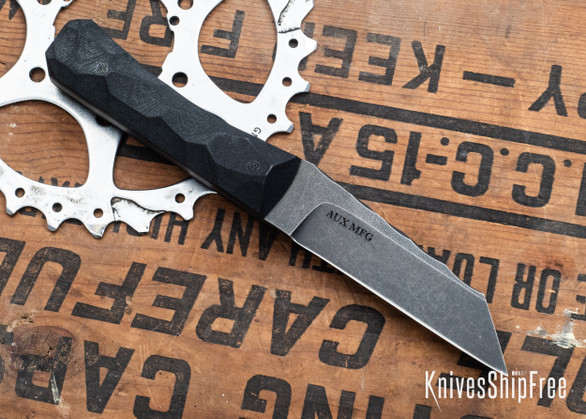 Auxiliary Manufacturing: Rev Tanto Mini - Textured Black G10 - AEB-L
