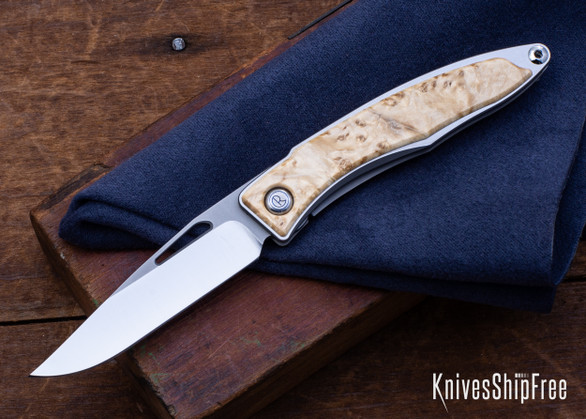 Chris Reeve Knives: Mnandi - Box Elder Burl - CR08LK005