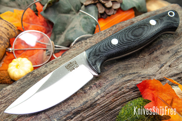 Bark River Knives: North Country EDC - CPM 154 - Black Canvas Micarta