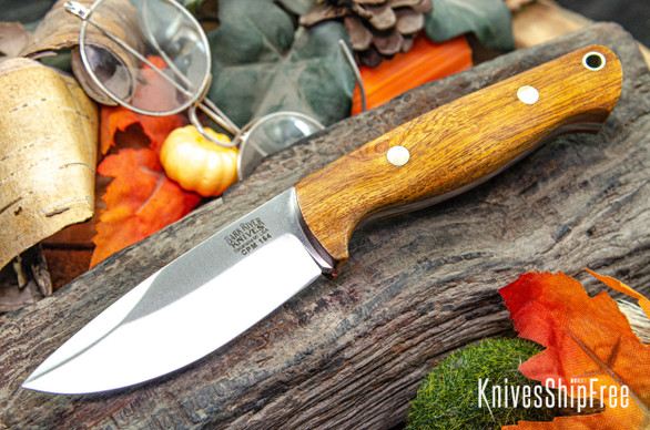 Bark River Knives: North Country EDC - CPM 154 - Desert Ironwood - Red Liners - Brass Pins #2