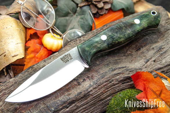 Bark River Knives: North Country EDC - CPM 154 - Forest Green Maple Burl #2