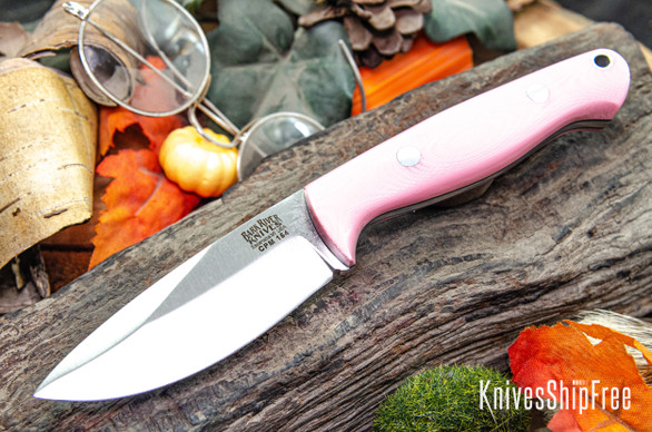 Bark River Knives: North Country EDC - CPM 154 - Pink G-10 - Black Liners