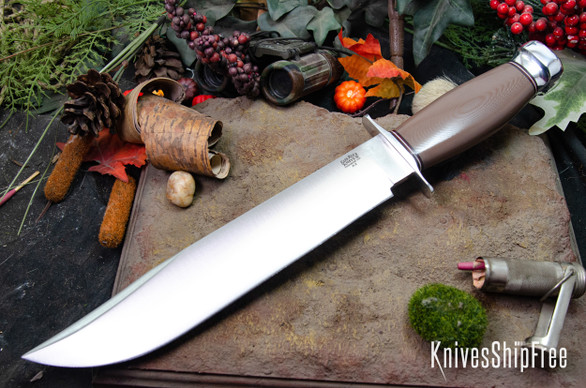 Bark River Knives: 1909 Bowie - Earth Brown G-10