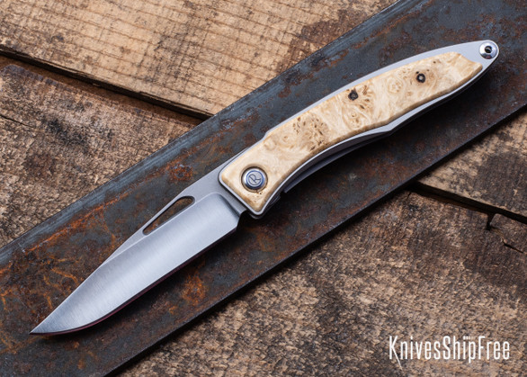 Chris Reeve Knives: Mnandi - Box Elder Burl - CR30AL001