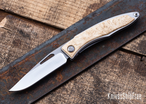 Chris Reeve Knives: Mnandi - Box Elder Burl - CR30AL005